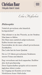 Mobile Screenshot of baur-ortho.de